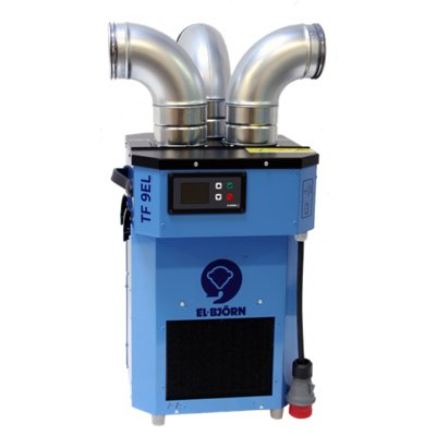 3 Phase 9kW Funnel Heating Fan Hire