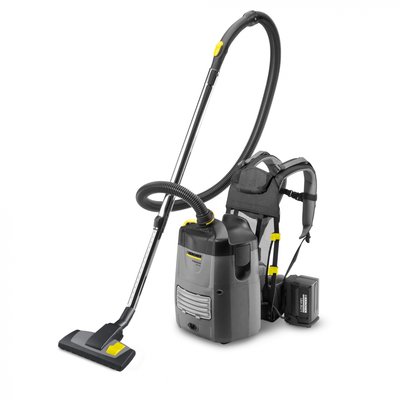A Karcher (BV 5/1 BP) Backpack Vacuum Cleaner on a white background.