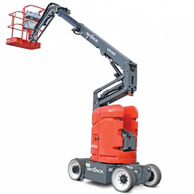 A Skyjack SJ30 ARJE 11m Electric Articulating Boom Lift on a white background.