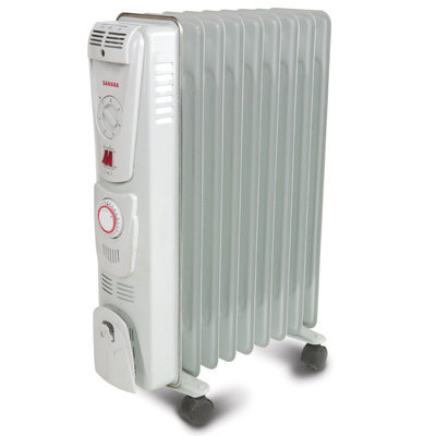 2kW 240v Oil Filled Electric Radiator Hire
