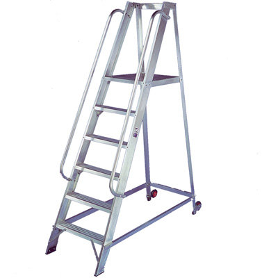 A Warehouse Stepladder on a white background.