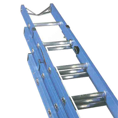 A Triple Fibreglass Ladder on a white background.